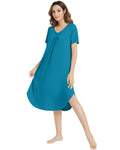 Women's Bamboo Viscose Short Sleeve Night Shirt