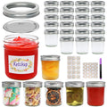 6 OZ Glass Mason Jars with Lids (Set of 30)