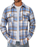 Men's Plaid Flannel Jacket (Large)