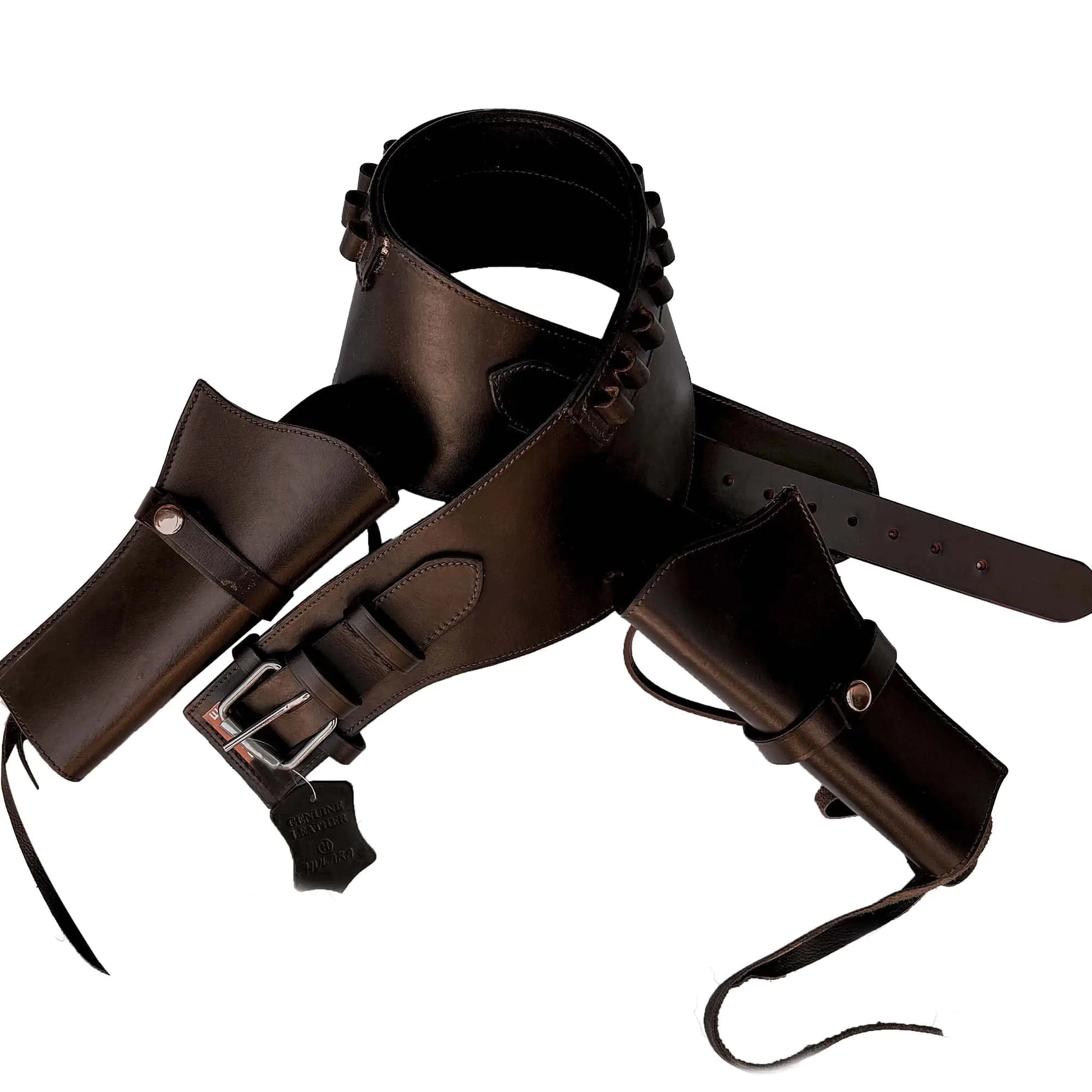 Hulara Full Grain Buff Leather .22 Caliber Plain Western Holster