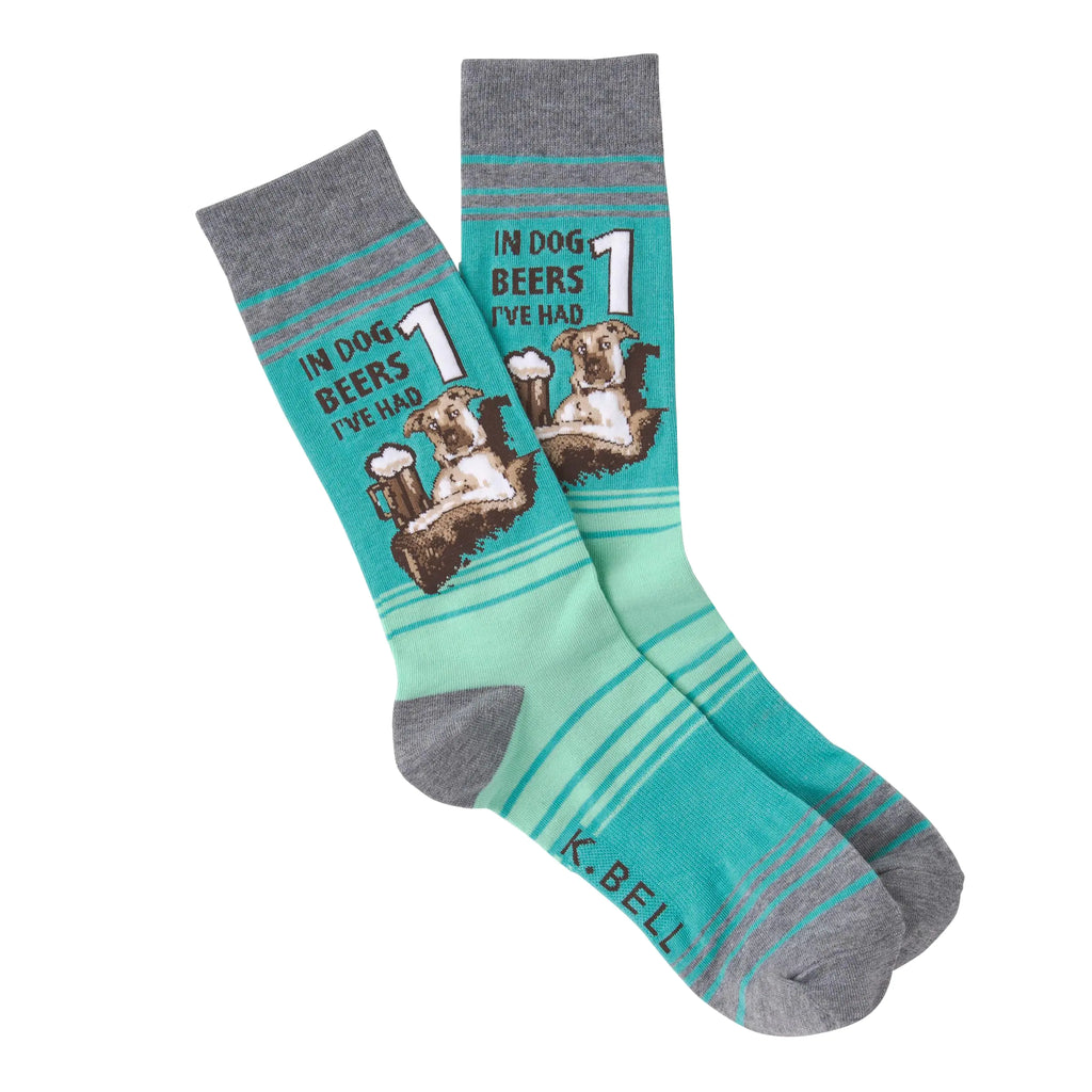 Men's Novelty Crew Socks Shoe Size: 6-12