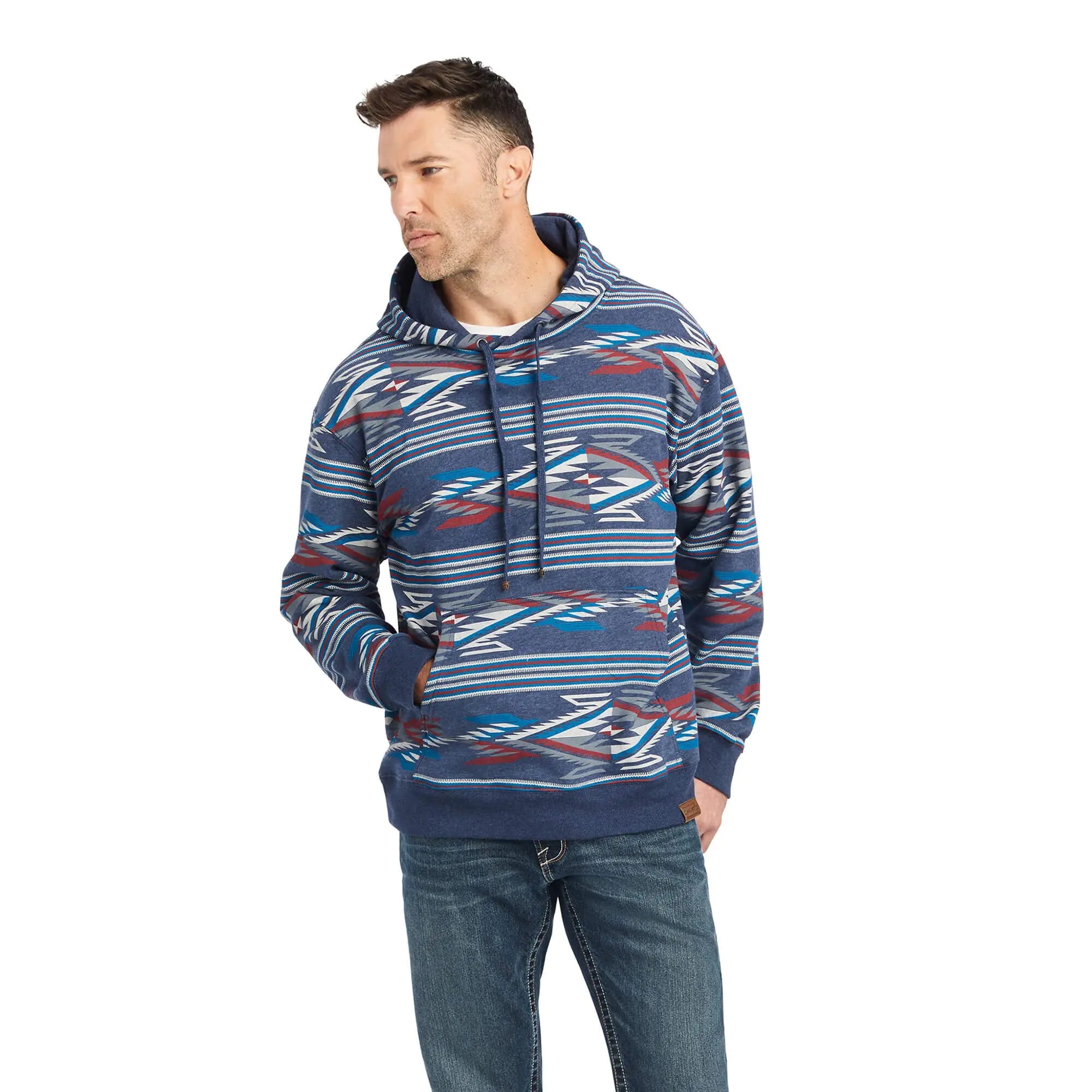 ARIAT Mens Allover Print Chimayo Hoodie