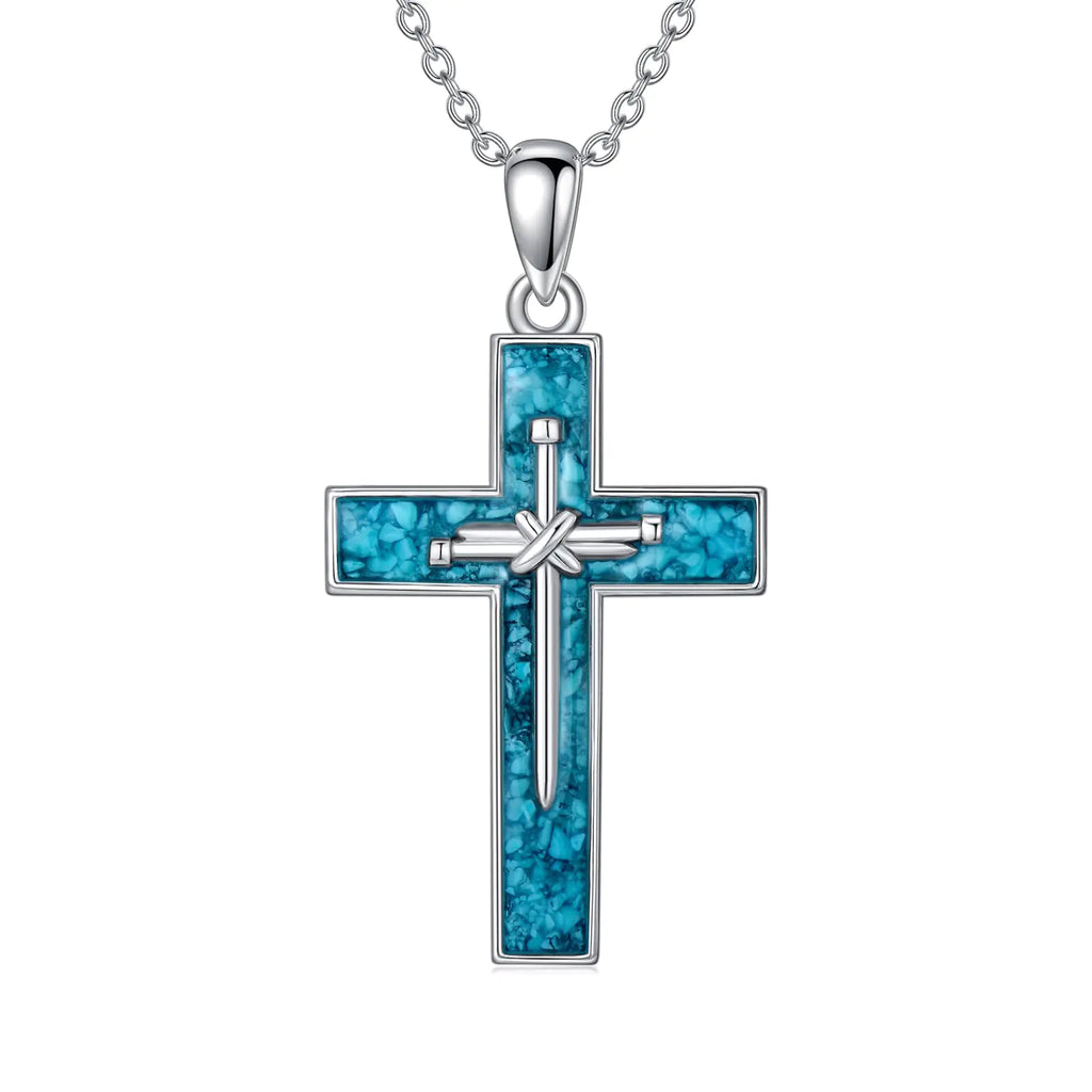 Turquoise Cross Necklace