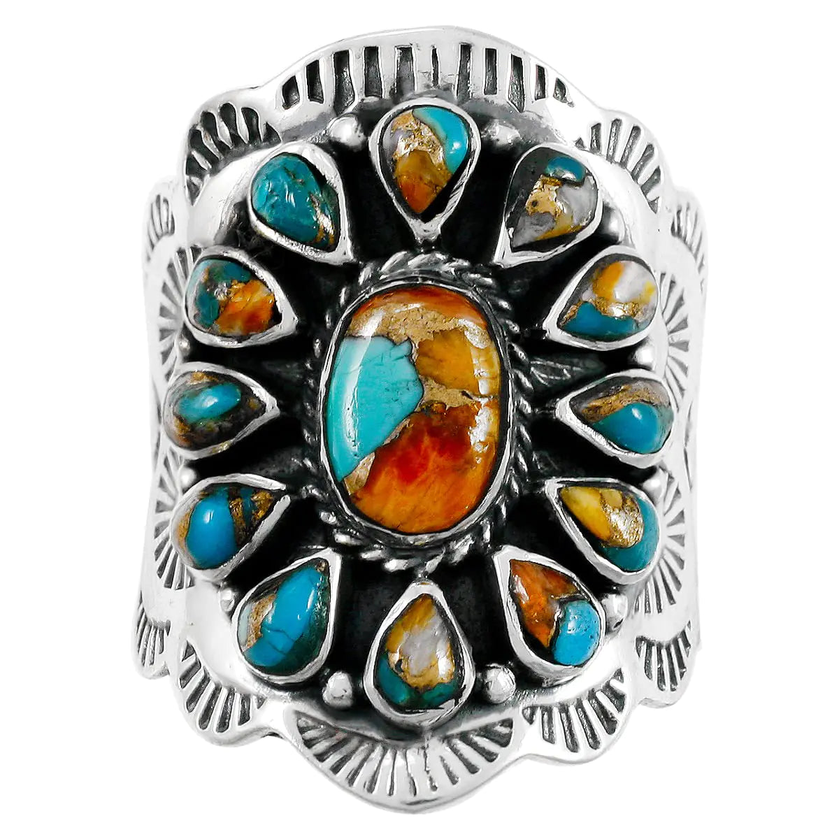 Sterling Silver and Turquoise Ring (Size 11)