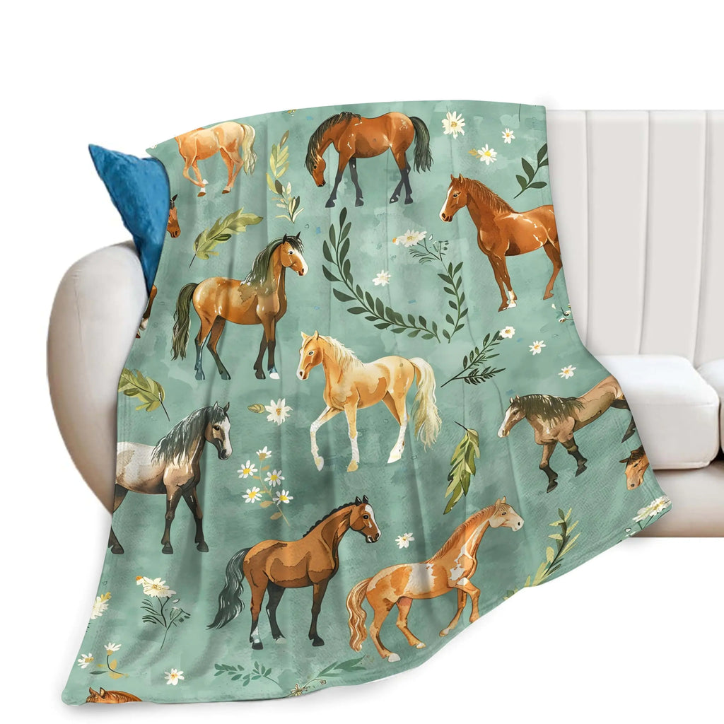 Horse Throw Blanket (50"X40")