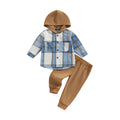 Toddler's Flannel Plaid Hoodie + Sweatpants (2-3T)