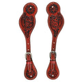 Mahogany Western Spur Straps